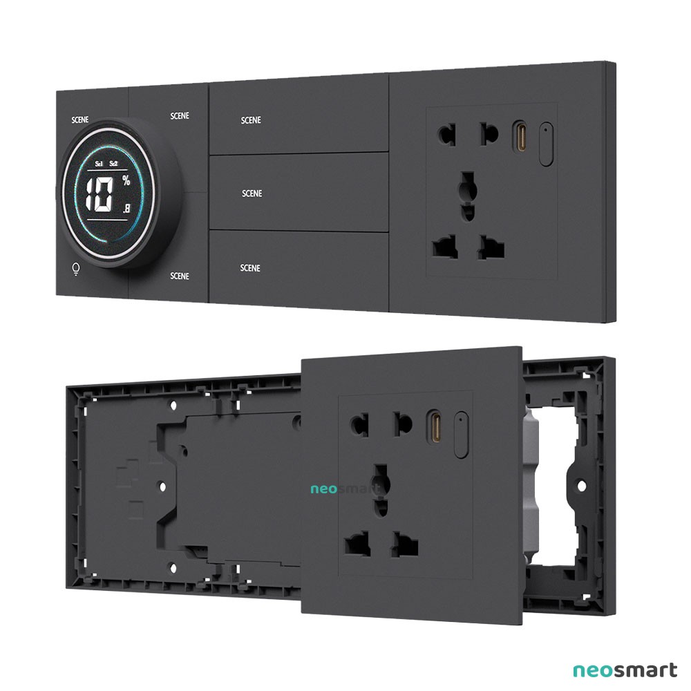 NeoSmart Y2 Bảng công tắc thông minh (Chuẩn Ấn Độ)